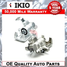 Ikio Pack of 02 Rear Left Right Brake Calipers Fits Honda Civic MK VII 1.6i 2000