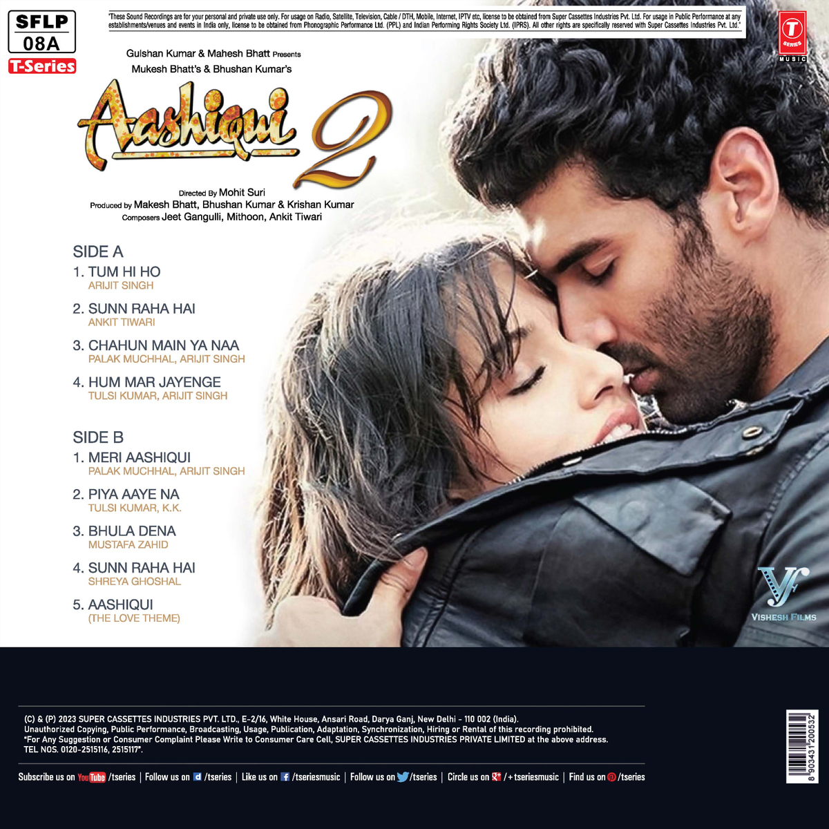 Khole Man Suraj Jab Palke Khole Aashiqui LP Vinyl Record Bollywood