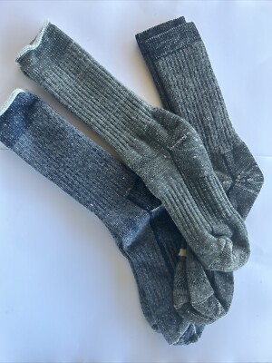 Merino Wool 80% 3 Pair Socks Size 7-9 Irregulars 10.99 Read Full Description