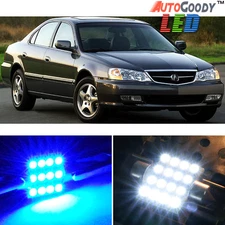 12 x Premium Blue LED Lights Interior Package Kit for Acura TL 1999-2003 + Tool