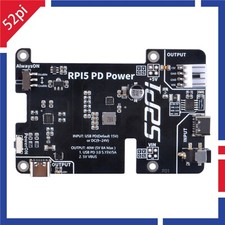 RPi 5 PD Power Expansion Board for Raspberry Pi 5 Always-ON switch