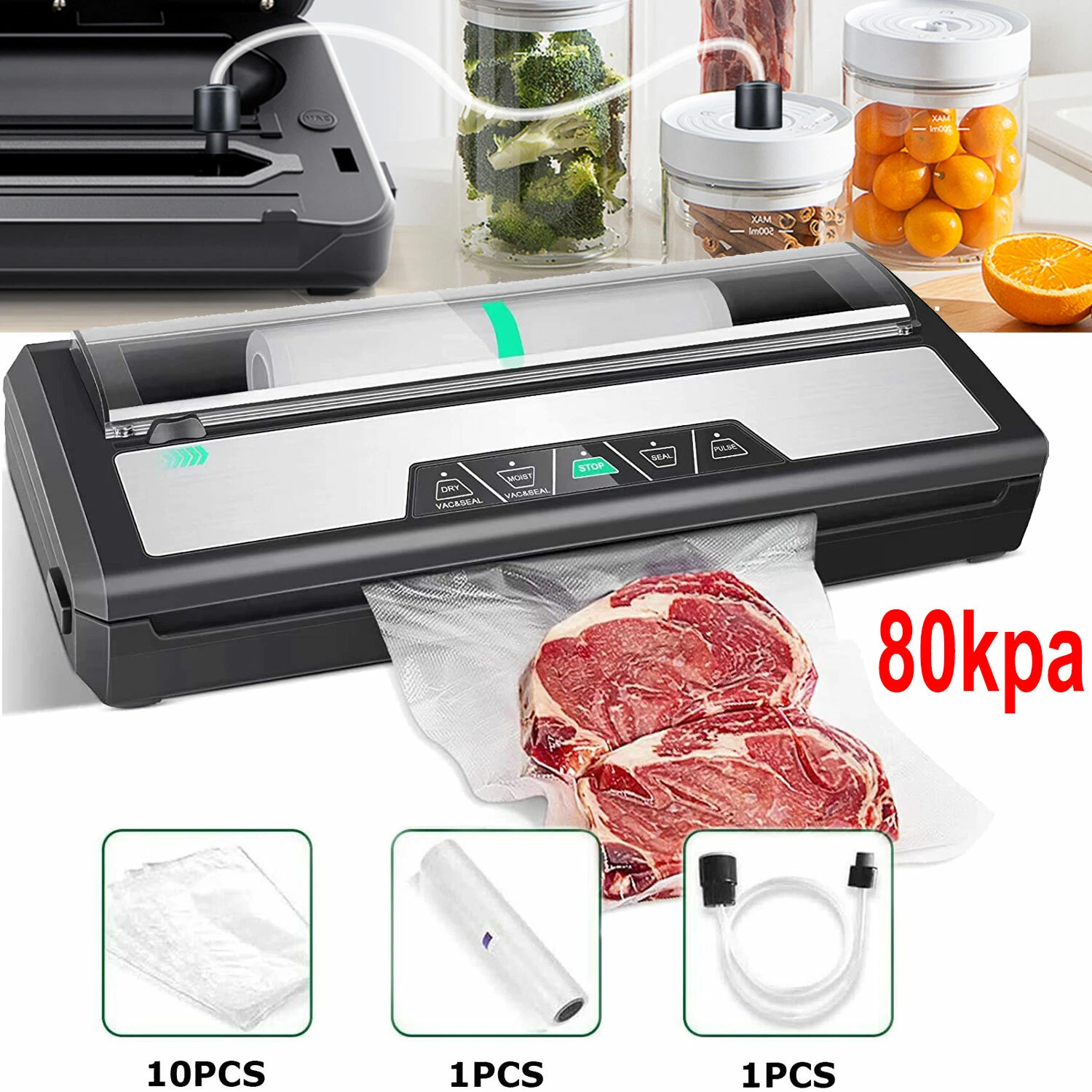 Commercial Vacuum Sealer Machine Seal a Meal Food Saver System W/ Free Bags Roll
Opens in a new wind
