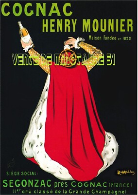 Alcohol Pub - Cognac H Mounier - Segonzac 16 - Laminated Poster 