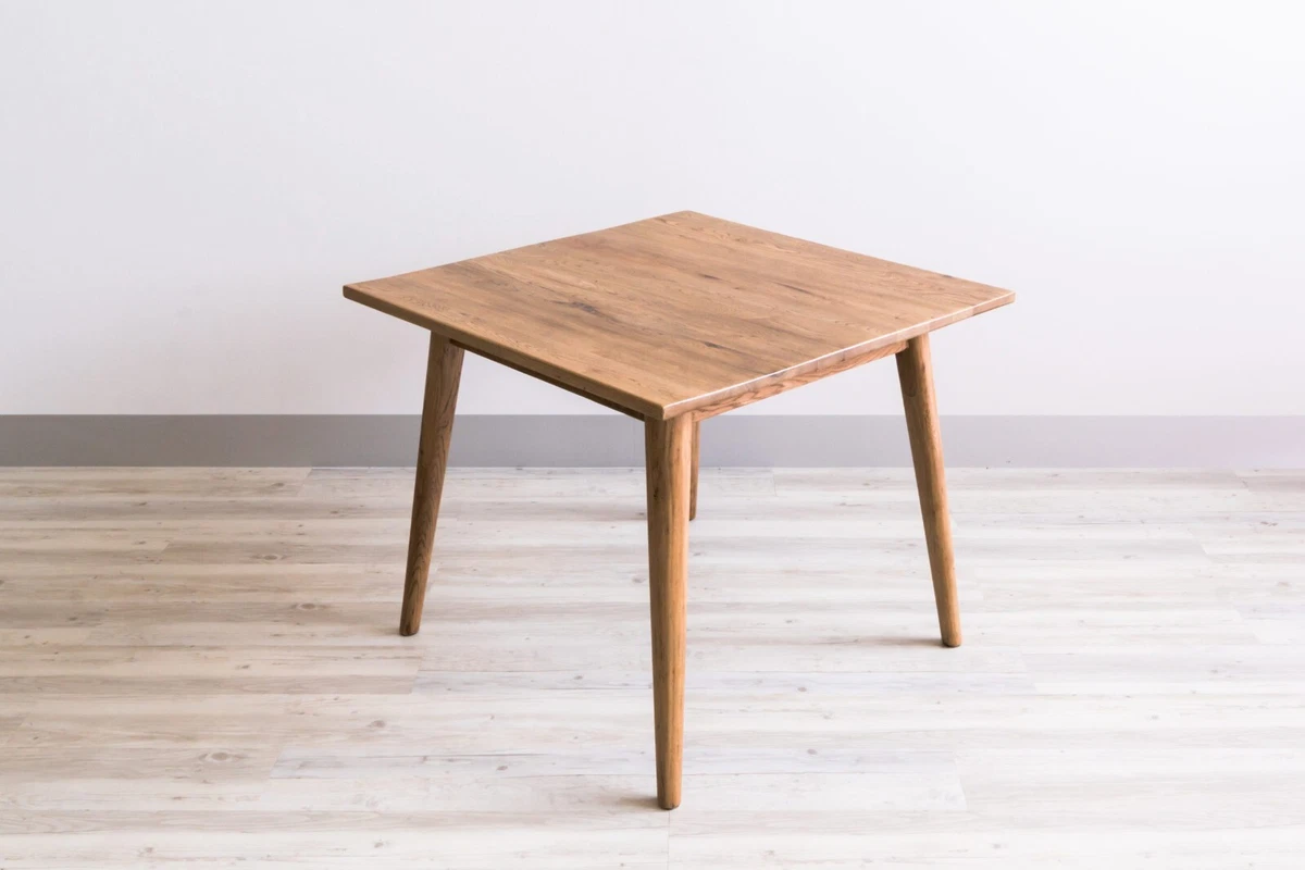 FITAN SOLID OAK WOOD SQUARE DINING TABLE 90 X 90 X H 76 CMS