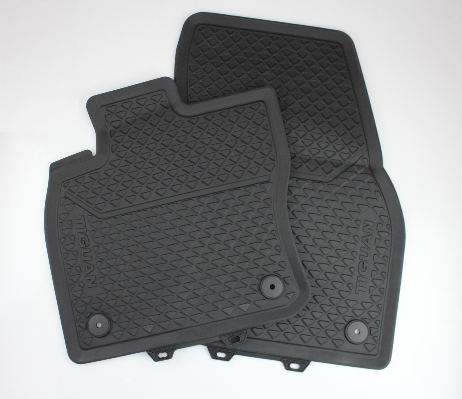Genuine Volkswagen Tiguan Allspace Rubber Floor Mat Set Front and Rear