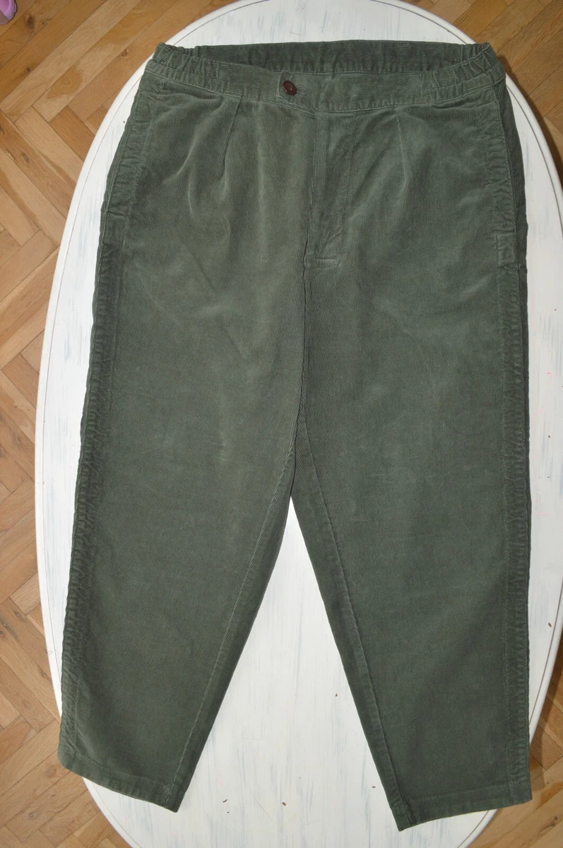 BARBOUR CORD RUGBY PANTS MENS WHITE LABEL NEW SIZE M FOREST
