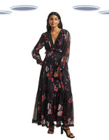 Ex Simply Be Floral Lace Ladder Trim Maxi Dress Frill Womens (Slight Defect)