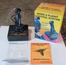 Vintage Thrust Master MARK 2 FCS Controller Flight Control System W/Box Untested