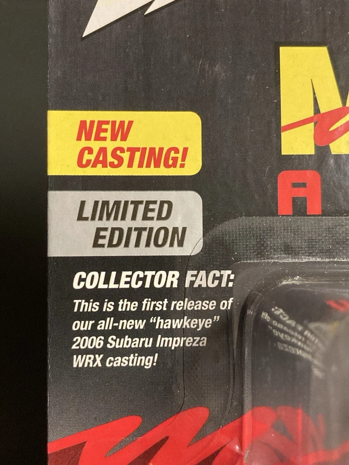 Lata de almacenamiento Subaru Impreza WRX Red Mecum Johnny Lightning 2006 1/64 JLCT015-A2 Foto 3 de 4