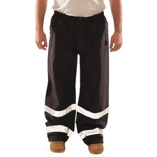 Tingley P24123-L High Visibility Rain Pants, Polyurethane, 30 In Inseam,