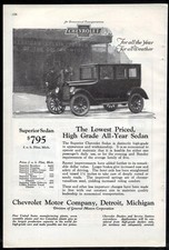 1924 Chevrolet Superior Sedan Ad For All The Yearfor All The Weather Chevy