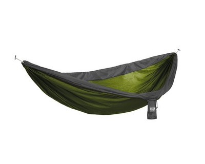 ENO SuperSub ultraleichte Reisehängematte grün-grau / 2 Personen  280 x 190 c...