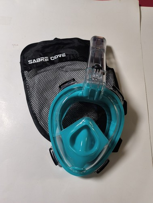 #ad Snorkel Mask Adults with Ear Pressure Equalizer Fully Enclosed NEW $28.99