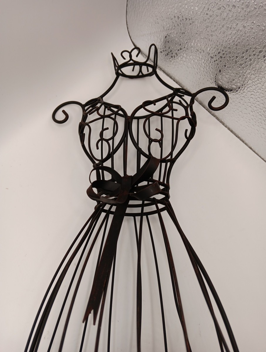 knee length dresses for ladies C. 1881 Rare Wire Dress Form Top Section (Presumed Hall Borchert Dress –  critical EYE Finds main image 0