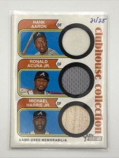 2023 Heritage AARON/ACUNA/HARRIS CCT-AAH Clubhouse Collection Triple Relic /25