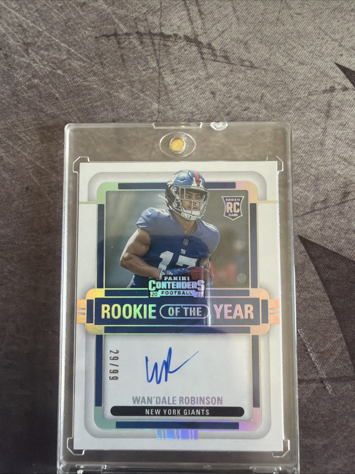 Wan'Dale Robinson Panini Contenders Rookie of the Year Contenders Autographs Rps #RYAWDR Base