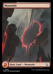 Mountain #289 Full Art March of the Machine MTG