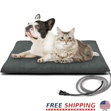 Outdoor Waterproof Pet Heating Pad Chew Resistant Soft Cover Indoor Outdoor Use