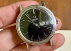 Vintage Omega Automatic 166.0209 Black Refinished Dial 35mm Mens Watch - RUNS
