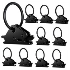 Heavy Duty E Track O Rings Tie Down Anchors Rail System 10 Pack Black