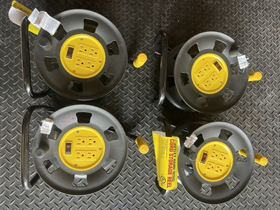 #ad Retractable Extension Storage Reel Multi Outlet Adapter $111.00