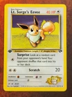 Pokemon TCG LT. Surge's Eevee 1st Edition 51/132 Gym Challenge Uncommon NM