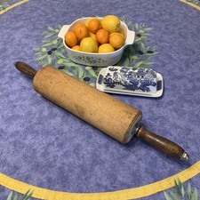 Antique Wood Rolling Pin 22&rdquo; 4 lb with bearings 11&rdquo; circumference Farm Cool XL