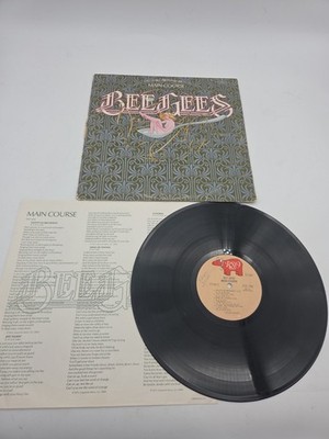 BEE GEES- MAIN COURSE LP: RSO 4807 - NIGHTS ON BROADWAY; JIVE TALKIN - NM VINYL!