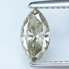 0.65Ct Rare 100% Natural No Treated I-2 Marquise Fancy Greenish Yellow Diamond