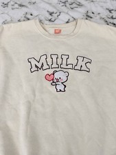 Unisex L Milk Mocha Bear Crewneck Sweatshirt