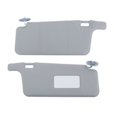 Driver Passenger Sun Visors Interior Gray For Honda Civic 1996-2001 W Mirror