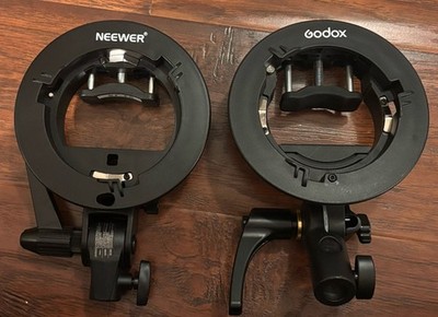 Neewer & Godox S-Type Flash Speedlite Bracket Holder with Mount Total of 2