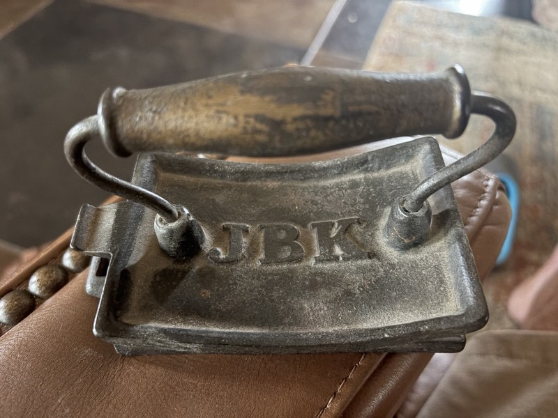 Antique Cast-Iron “JBK”  Hand Fluter  Old Cast Iron Hand Tools Wood Handle nice
