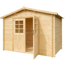 Casetta in Legno da Giardino 3x2 Blockhouse 28 mm Rimessa per Attrezzi