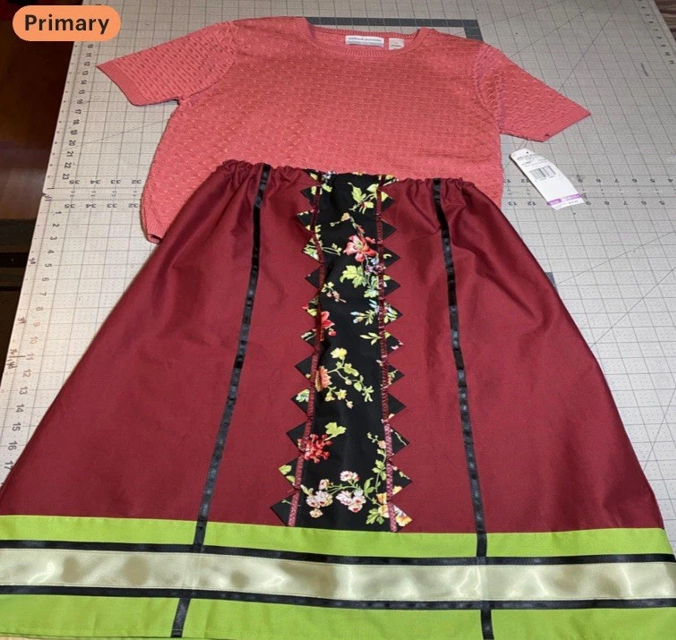 Girls Ribbon Skirt SET