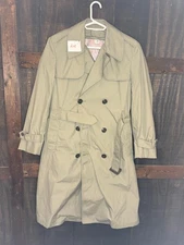 USMC US All Weather Coat Jacket Long Trench Military Issue Size 40 R