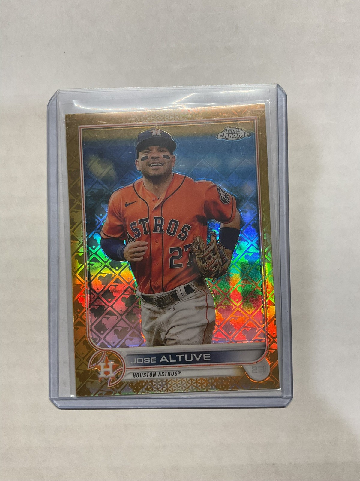 2022 Topps Chrome Logofractor Gold 11/50 #61 Jose Altuve