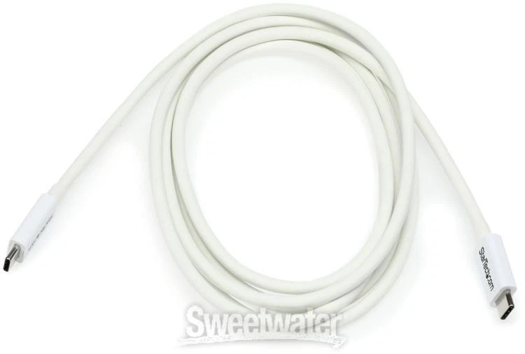 Startech Thunderbolt 3 Cable - 2m, 20 Gbit/s, USB-C - White - Image 4 of 4
