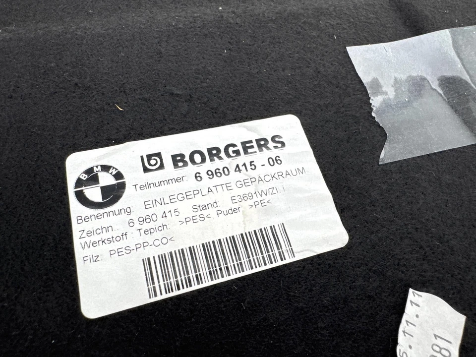 Оригинальная панель напольного покрытия заднего багажника для BMW 135i 2008-2013 годов выпуска - Изображение 4 из 4