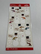 STICKO CHRISTMAS STICKERS BUILD A SNOWMAN 1 SHEET