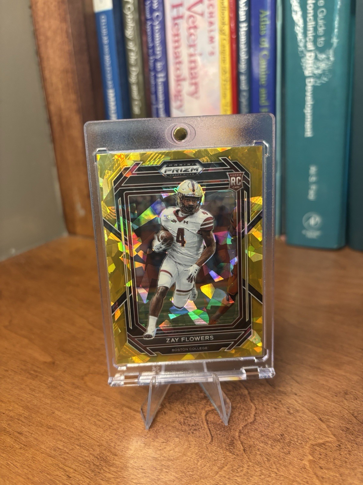 2023 Panini Prizm Draft Picks - Zay Flowers #143 Gold Ice Prizm (RC)