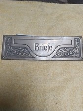 Antike Briefklappe Briefeinwurf Briefschlitz Briefkasten Briefe & Zeitungen 1911