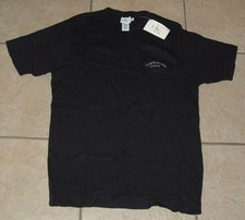 CALVIN KLEIN Mens Sz Small Black Stretchy Cotton Crew Neck LOGO Shirt NEW NWT