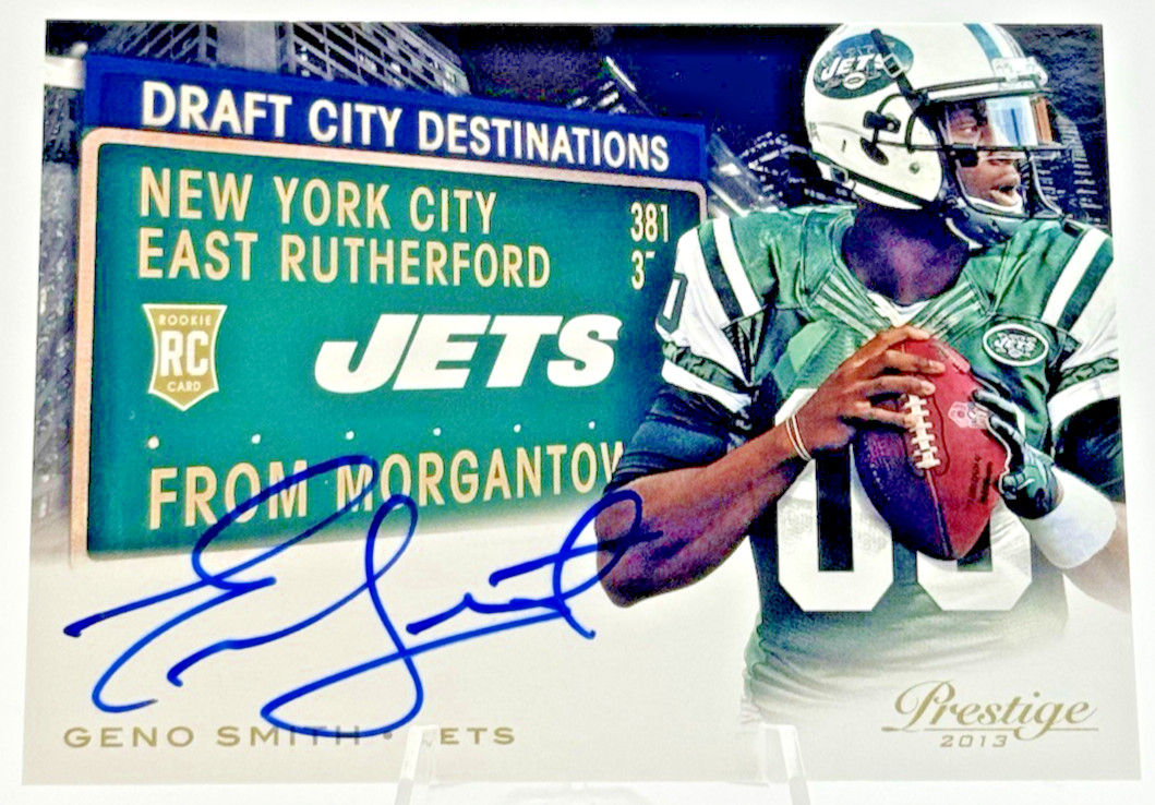 Geno Smith 2013 Panini Prestige Draft City Destinations Rookie Auto #6