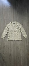 FREESOUL Damen Strick Jacke Modell Giovanna Langarm XL beige Stretch Viscose