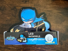 Super Friends Led Batmobile Batman Tabletop Decor Light Multicolor Plastic New