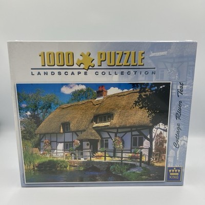 King Landscape Collection 1000 Teile Puzzle - Cottage River Test - Neu