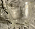 Vintage Clear Glass 2-Cup Measuring Cup and Mixing Pitcher