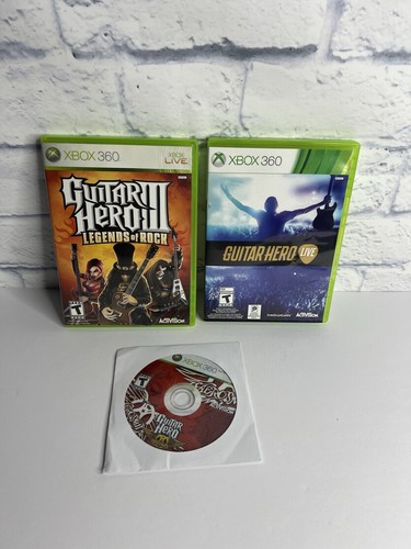 Guitar Hero Aerosmith And 3 Legends Of Rock Xbox 360 Live Tested Cleaned - Picture 1 of 13