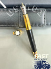 MB Meisterstück 146 Fountain Pen Gold Trim & Montblanc Pouch Fast Ship. Hot Bid. — photo 4